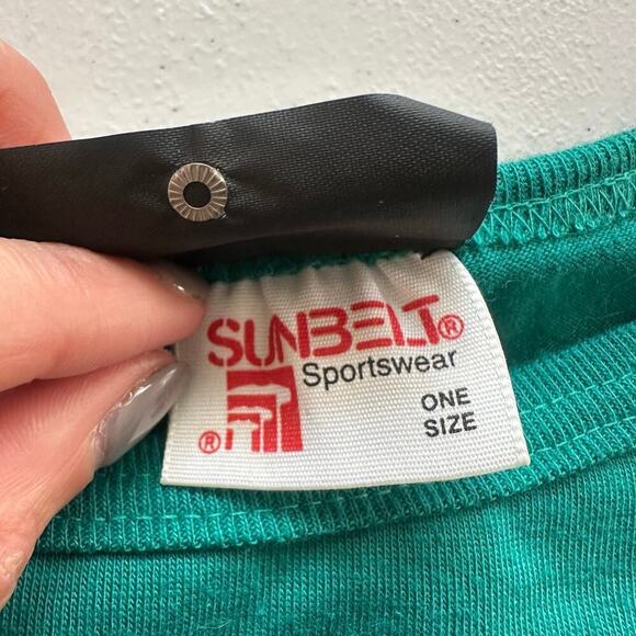 Vintage 80's Menehune Elves Green, Sleigh/Tree, Long Bat Sleeves Top-One Size - Picture 5 of 12